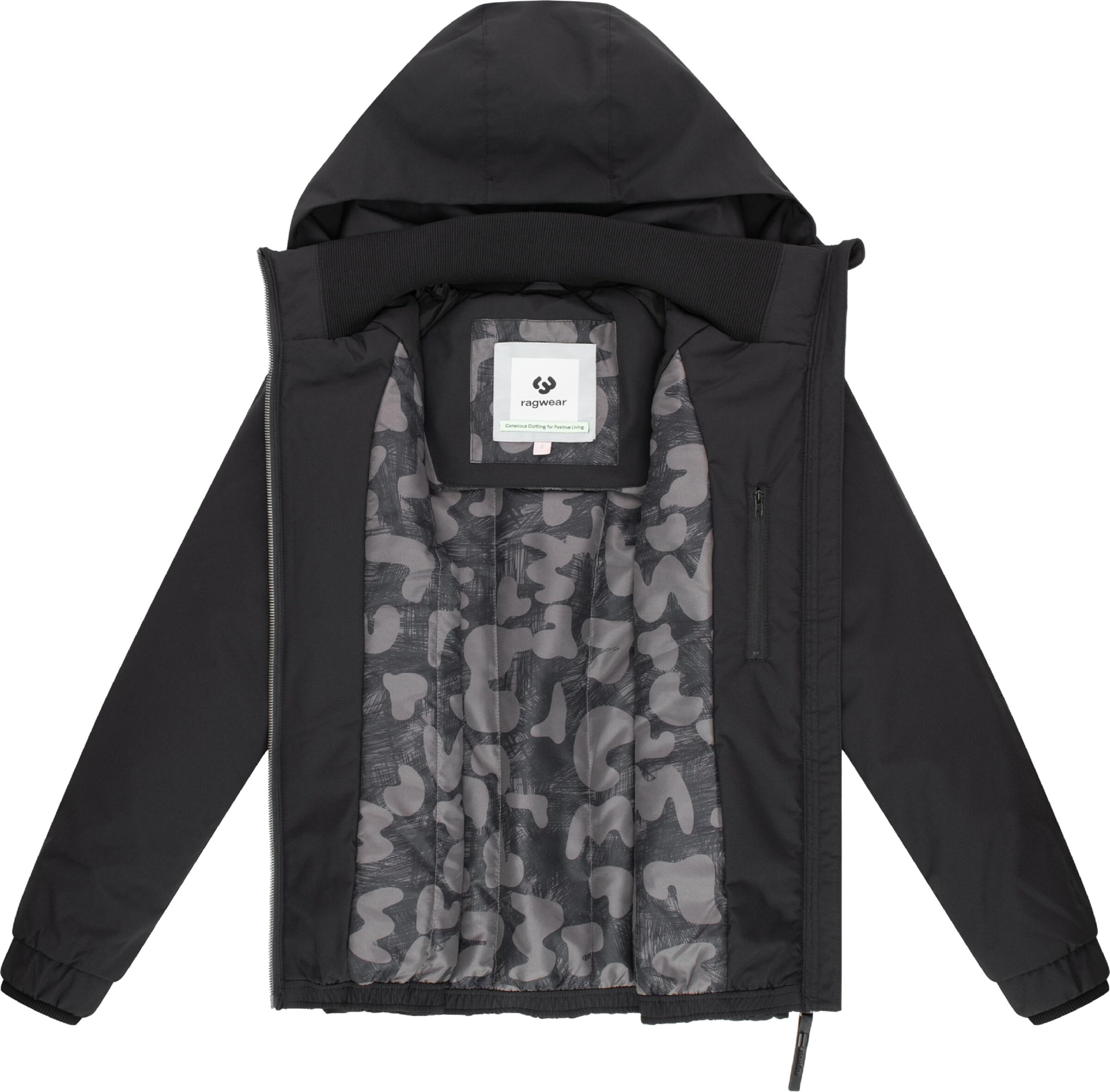 Ragwear Winterjacke 'Dizzie Warm II' in Schwarz