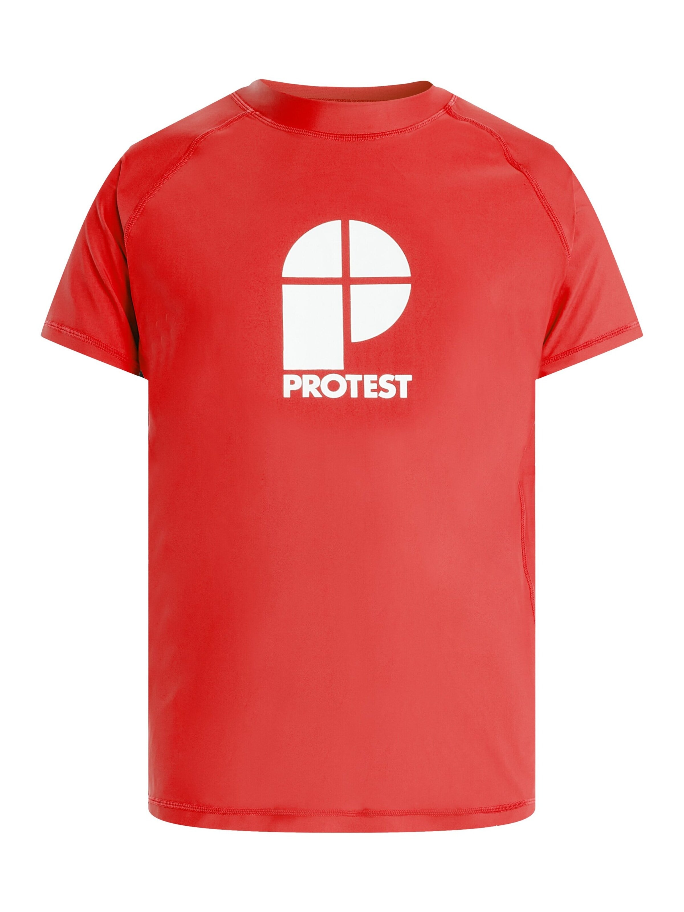 PROTEST Functioneel shirt 'PRTCATERS' in Rood: voorkant