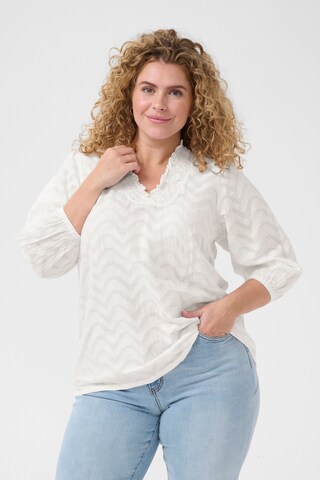 KAFFE CURVE Blouse 'Vitana' in Wit