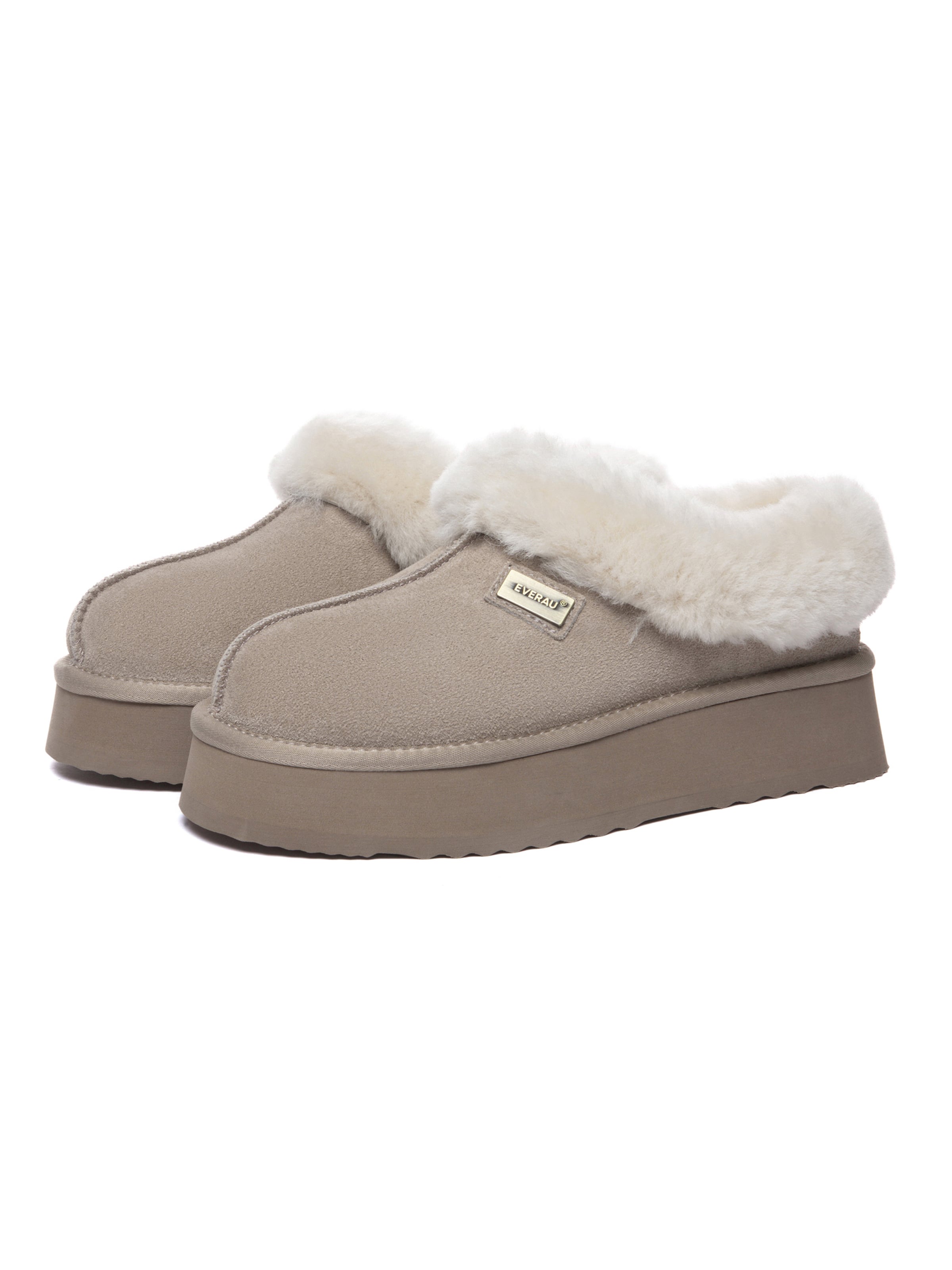 Everau Huisschoenen 'Topknot' in Beige
