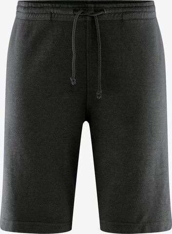 HempAge Regular Pants in Black: front