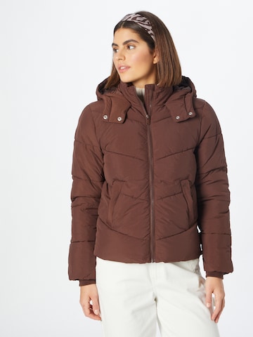 PIECES Winter jacket 'Jamilla' in Brown: front