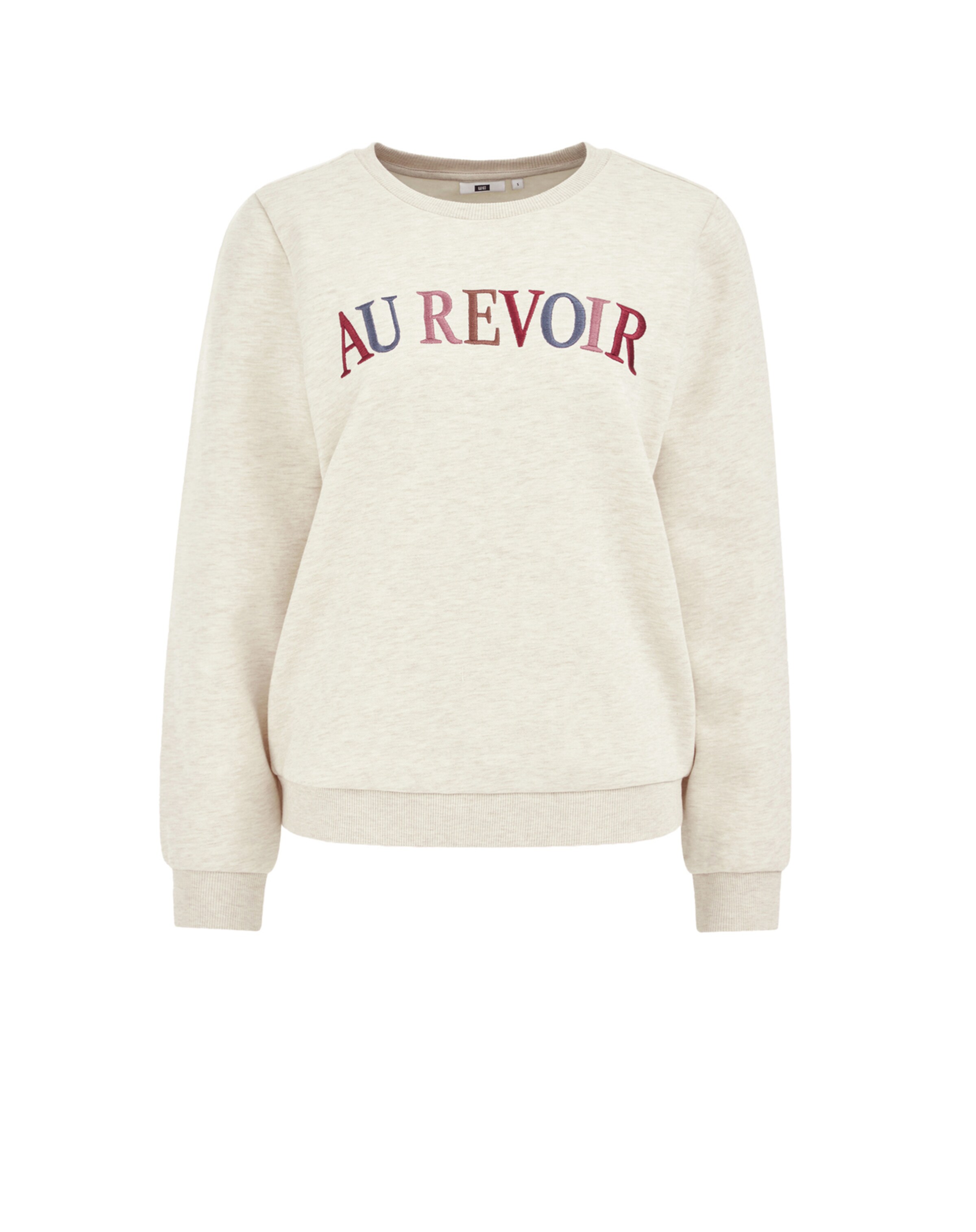 WE Fashion Sweatshirt in Beige: voorkant
