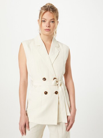 Gilet de costume SCOTCH & SODA en beige : devant