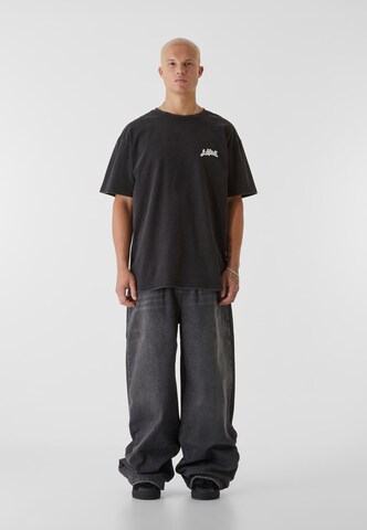 Lost Youth Shirt 'Pizza Essentials' in Zwart
