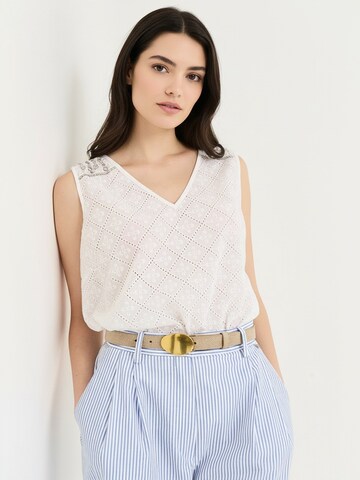 Camomilla Italia Top 'Tanya' in White: front