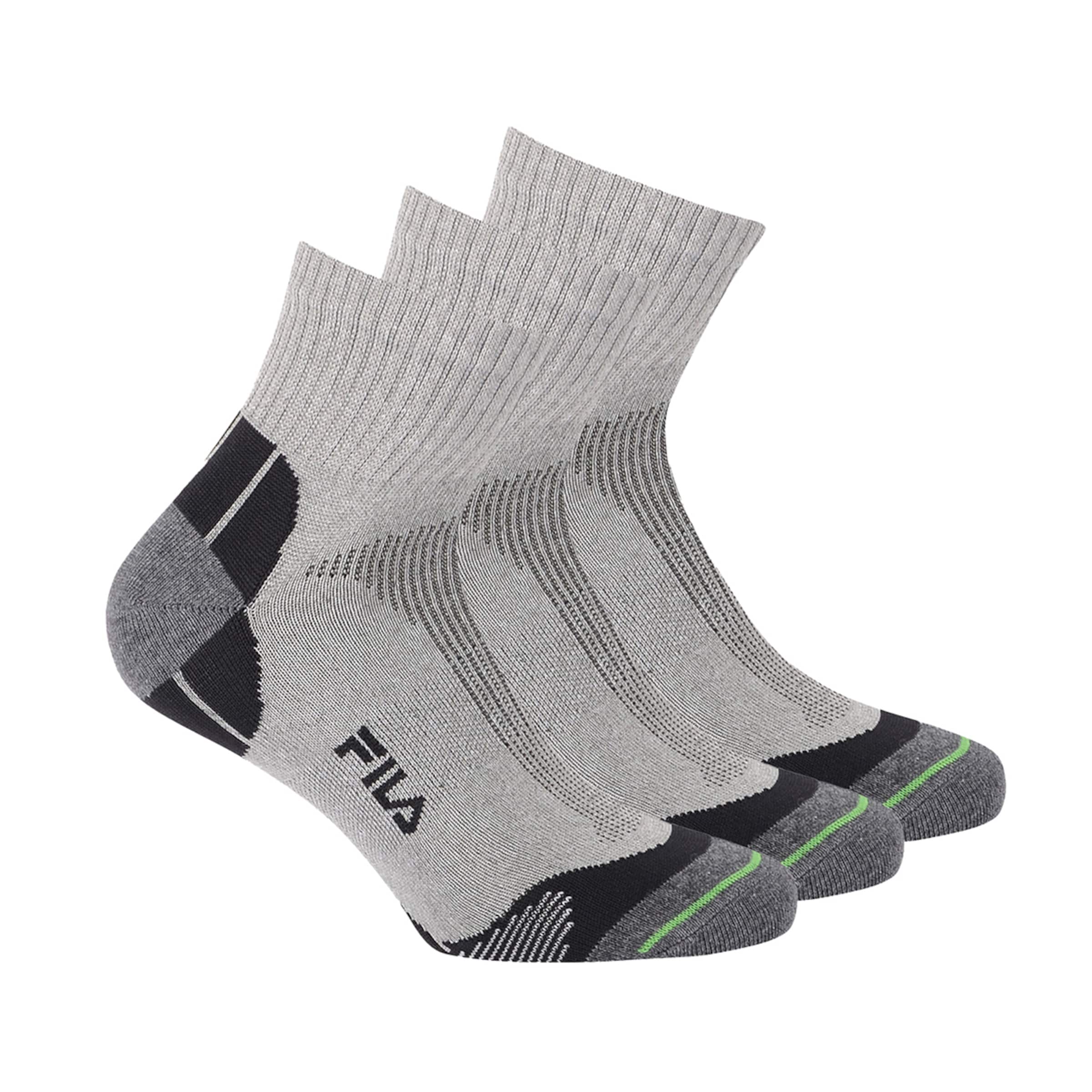 FILA Sportovní ponožky – šedá: přední strana