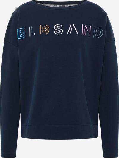 Elbsand Sweatshirt 'Alma' in dunkelblau / hellorange / rosa / weiß, Produktansicht