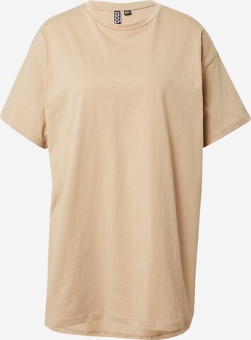 PIECES Oversized Shirt 'Rina' in Beige: front