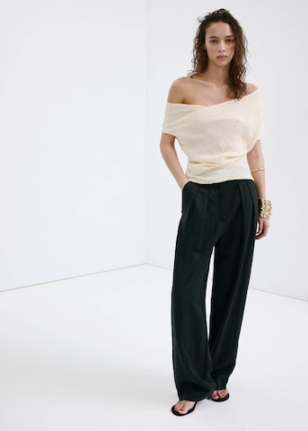 MANGO Wide Leg Hose 'Marga' in Schwarz