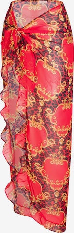 Moda Minx Plážový ručník 'Bella Vita' – červená: přední strana