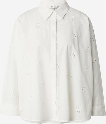 Camicia da donna 'ONLNew Lina Grace' di ONLY in bianco: frontale