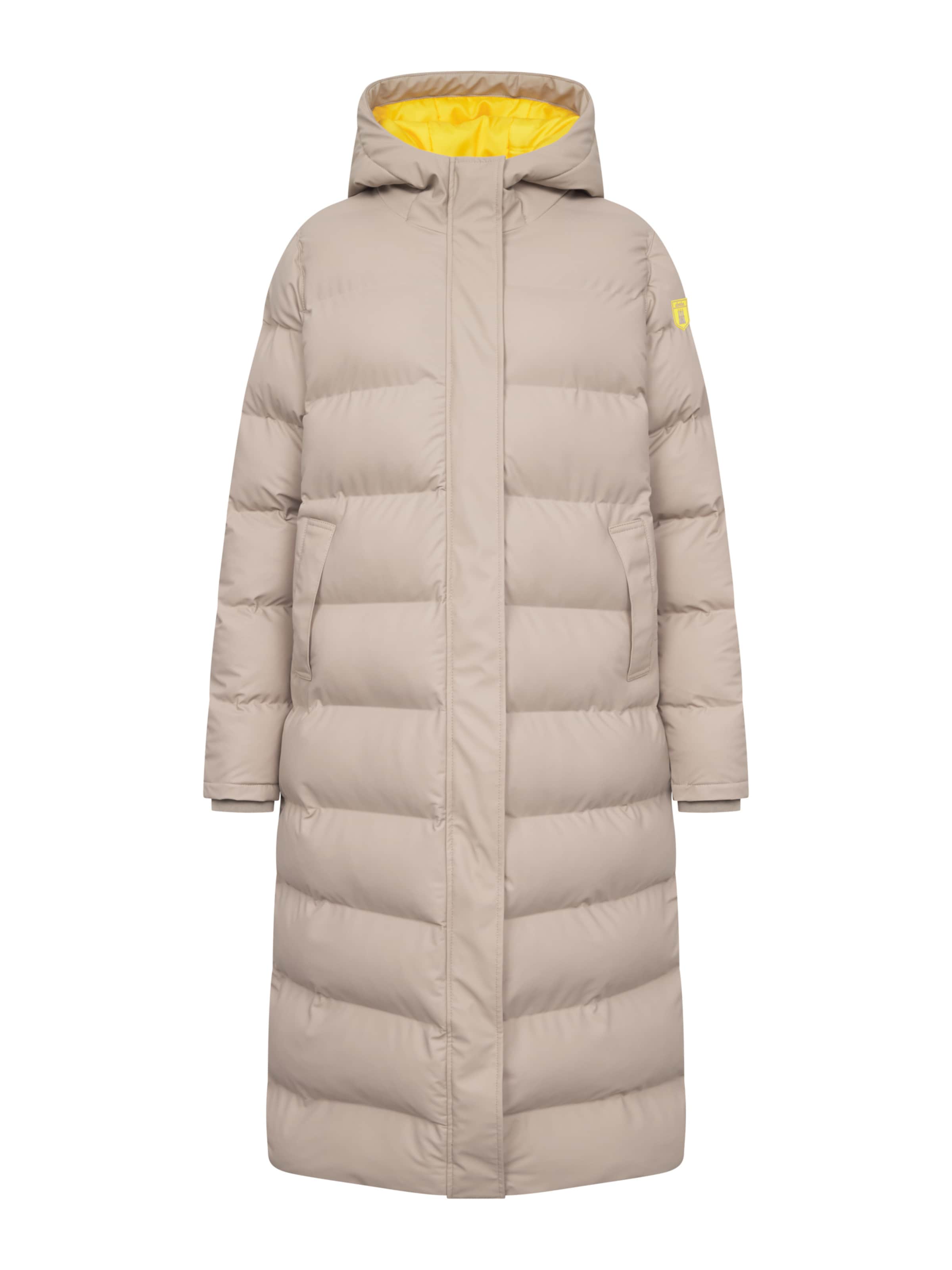 Derbe Wintermantel 'Interholm' in Beige: Vorderseite