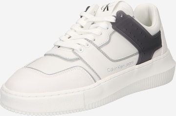 Calvin Klein Jeans - Zapatillas deportivas bajas en blanco: frente