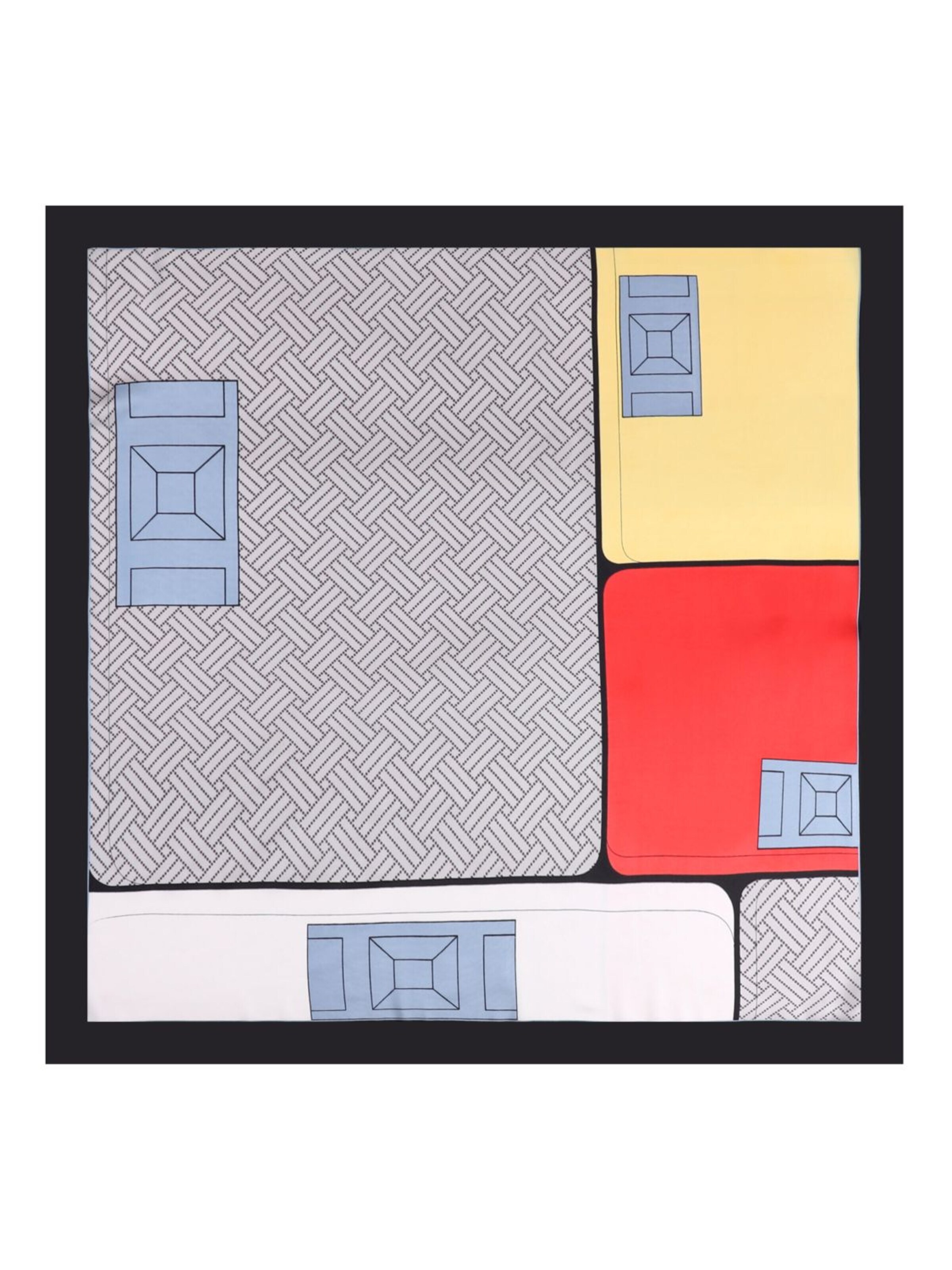 Foulard 'Carré de Soie YOUCHIC' di 19V69 ITALIA in nero