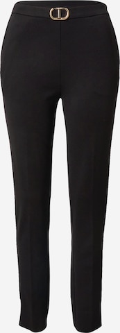regular Pantaloni con piega frontale di Twinset in nero: frontale
