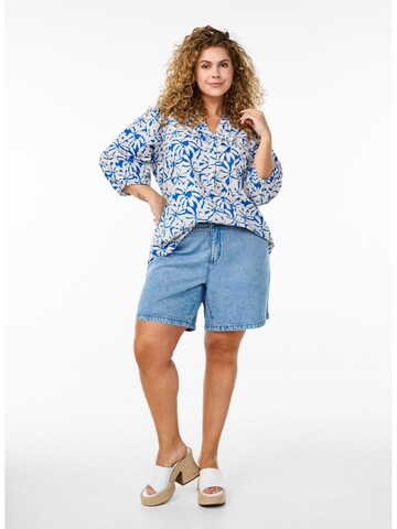 Chemisier 'Caello' Zizzi en bleu