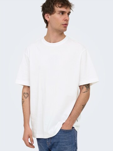 T-Shirt 'ONSFREDDIE' Only & Sons en blanc