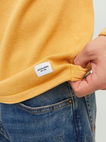 JACK & JONES Regular fit Sweater 'Leo' in Orange