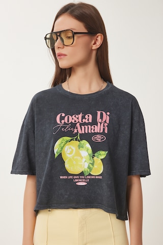 T-shirt Happiness İstanbul en gris