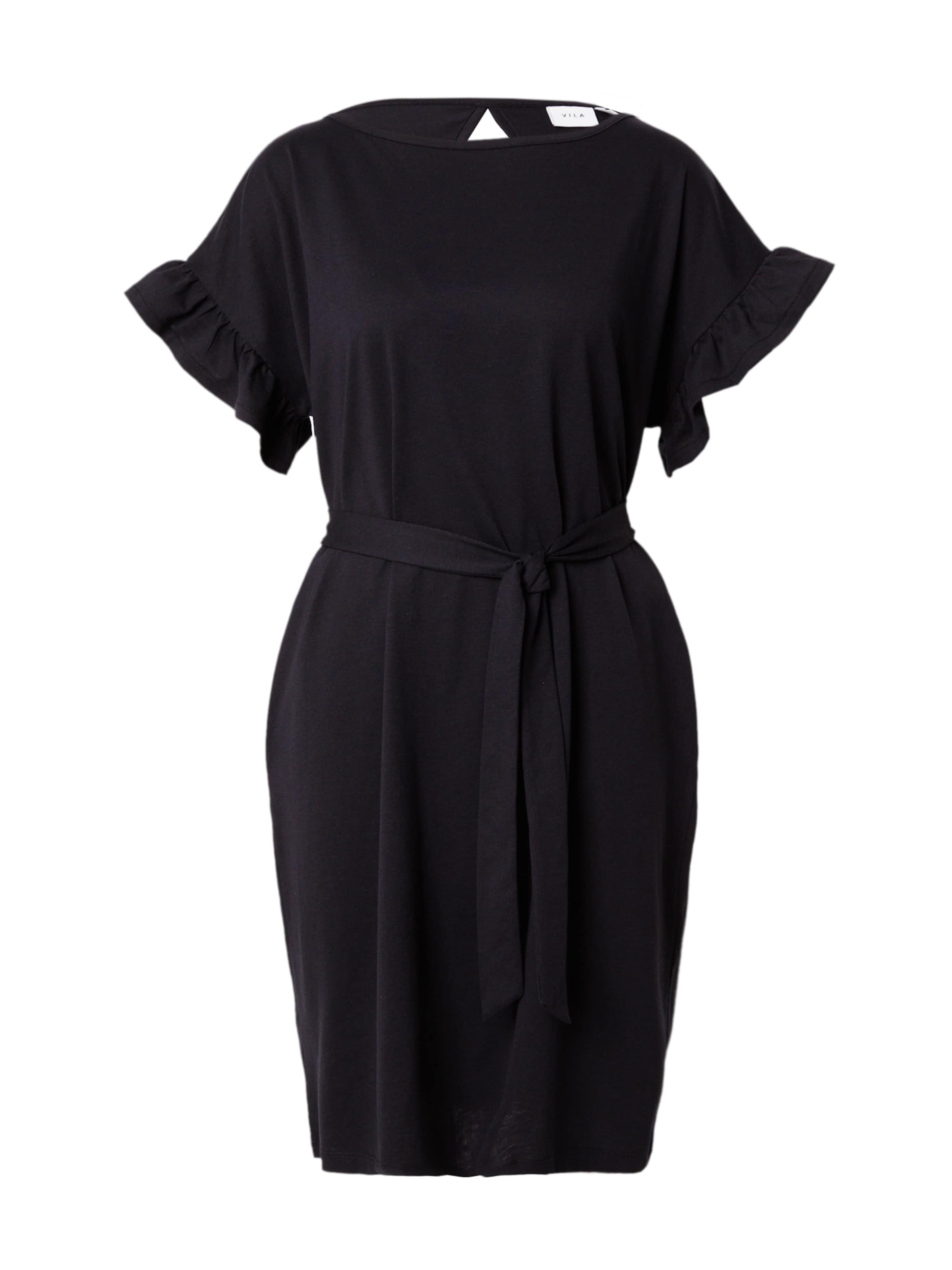 VILA Šaty 'SUMMERA' - Čierna: predná strana