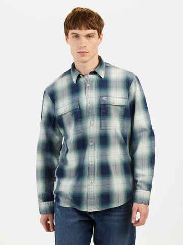 CAMEL ACTIVE Regular fit Button Up Shirt in Blue: front