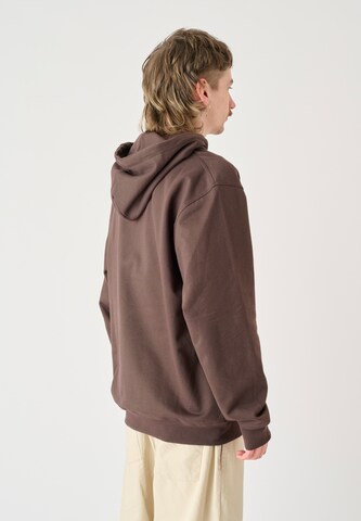Cleptomanicx Sweatshirt 'Smile Gull' in Brown