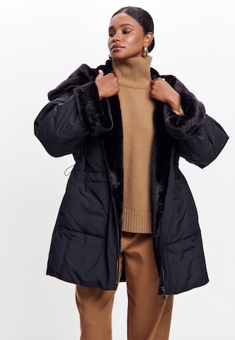 CESARE GASPARI Winter coat in Black