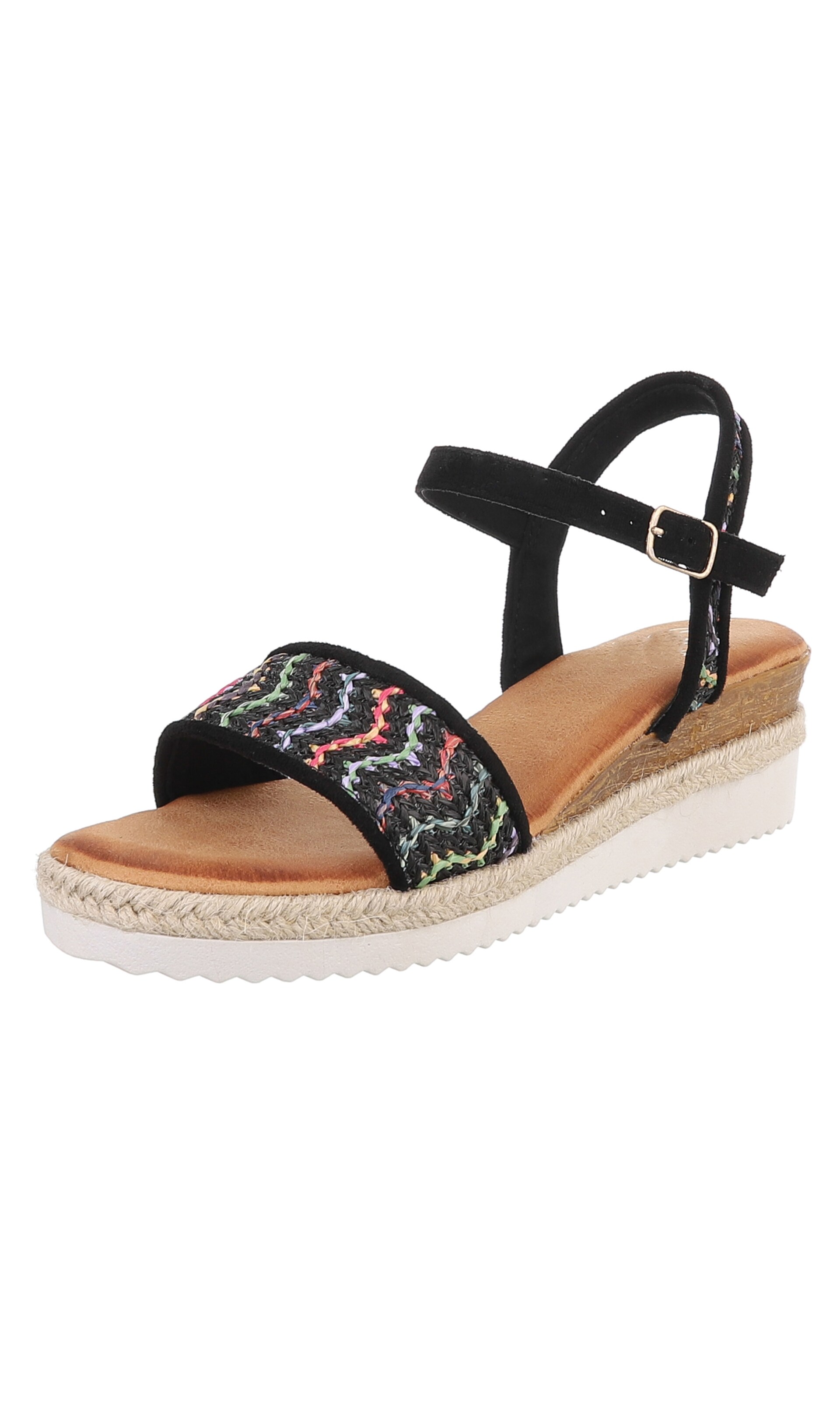 Ital-Design Sandale in mischfarben / schwarz, Produktansicht