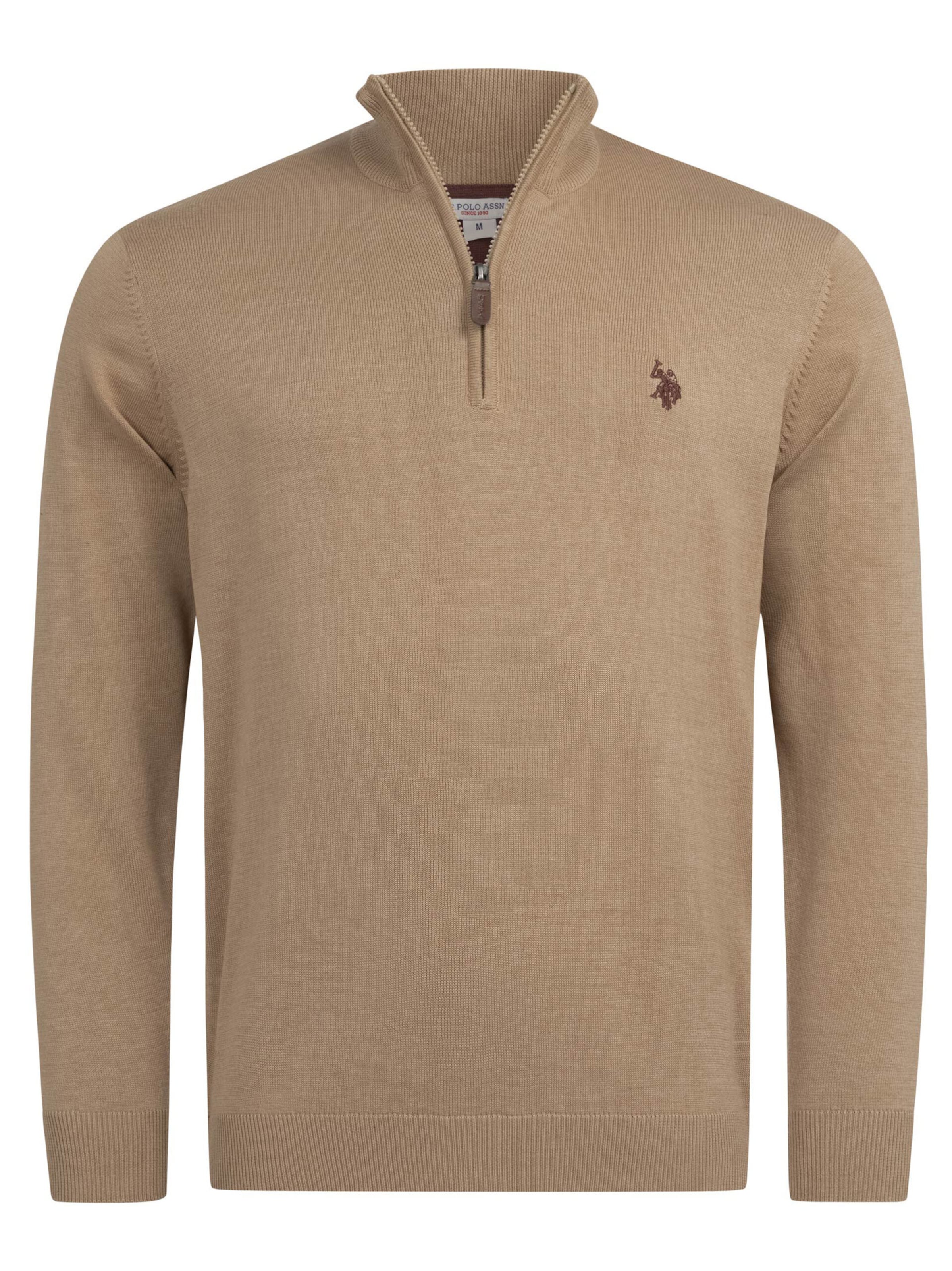 U.S. POLO ASSN. Pullover in Braun: Vorderseite