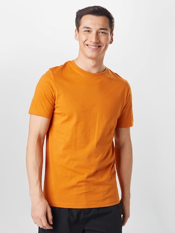 JACK & JONES Slim Fit Тениска в оранжево: отпред