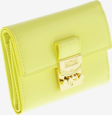 MCM Small Leather Goods in One size in Yellow: front