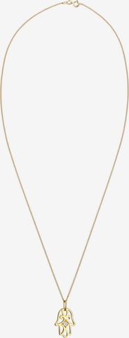 Elli DIAMONDS Halskette 'Hamsa Hand' in Gold: predná strana