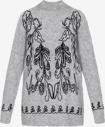 usha FESTIVALŠiroki pulover - siva boja: prednji dio