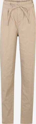 Vero Moda Tall Regular Pleat-Front Pants 'EVANY' in Brown: front