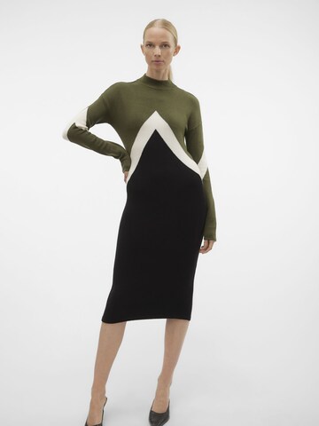 VERO MODA Strickkleid 'NANCY' in Grün: Vorderseite