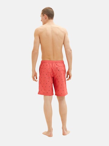 TOM TAILOR Zwemshorts in Rood