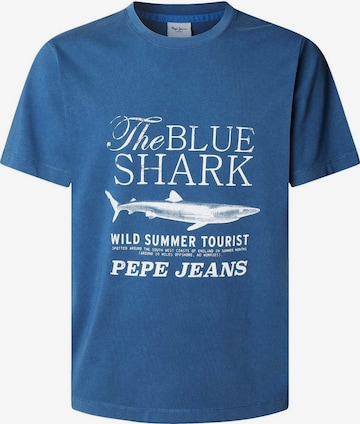 T-Shirt 'Mali Tee' Pepe Jeans en bleu : devant