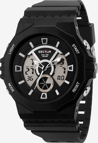 SECTOR Digital Watch in Black: front