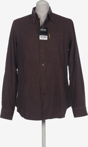 Armani Jeans Button Up Shirt in M in Brown: front