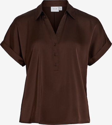 VILA Bluse 'VIENNA' in Braun: Vorderseite