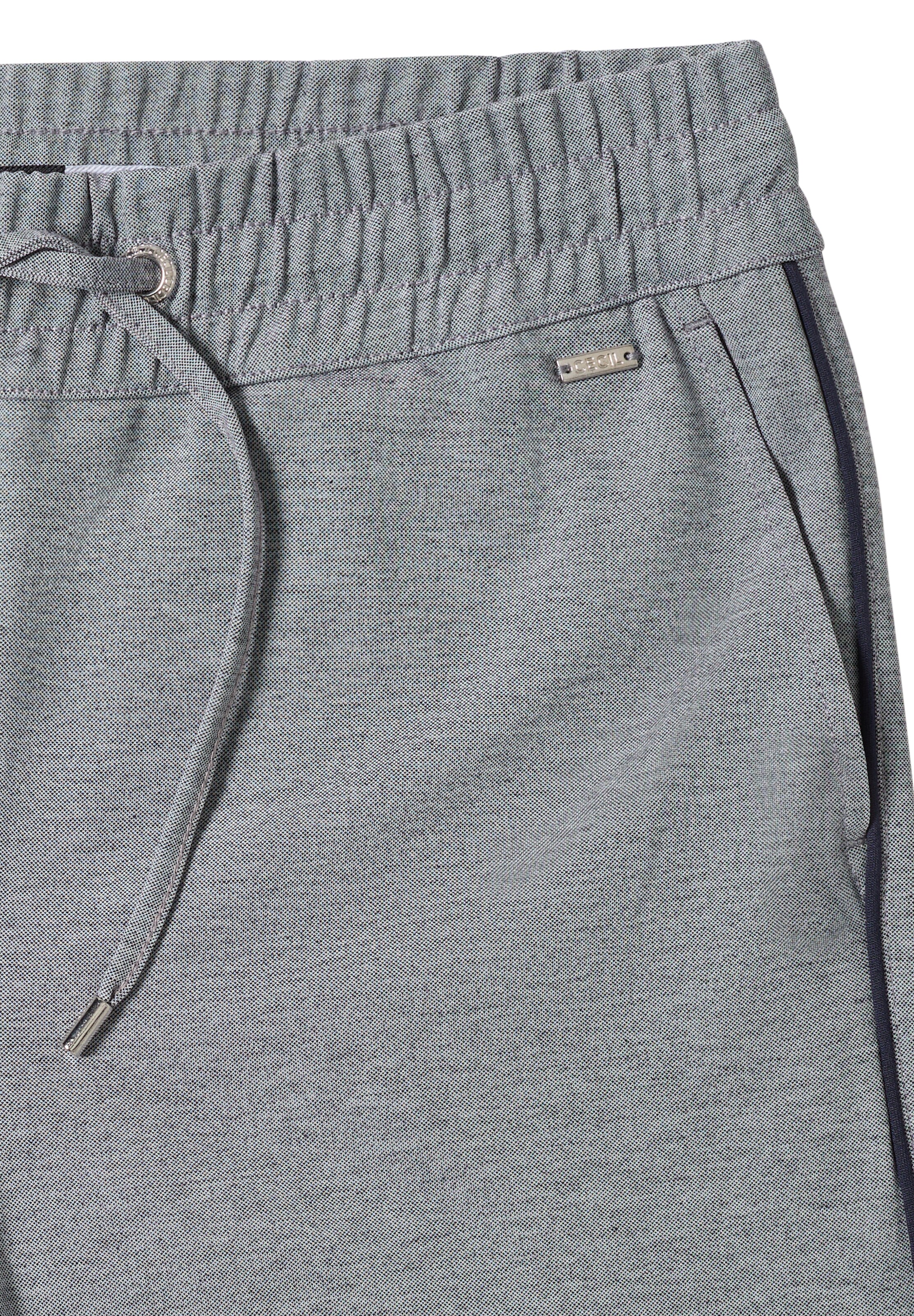 CECIL Loose fit Pants 'Neele' in Grey
