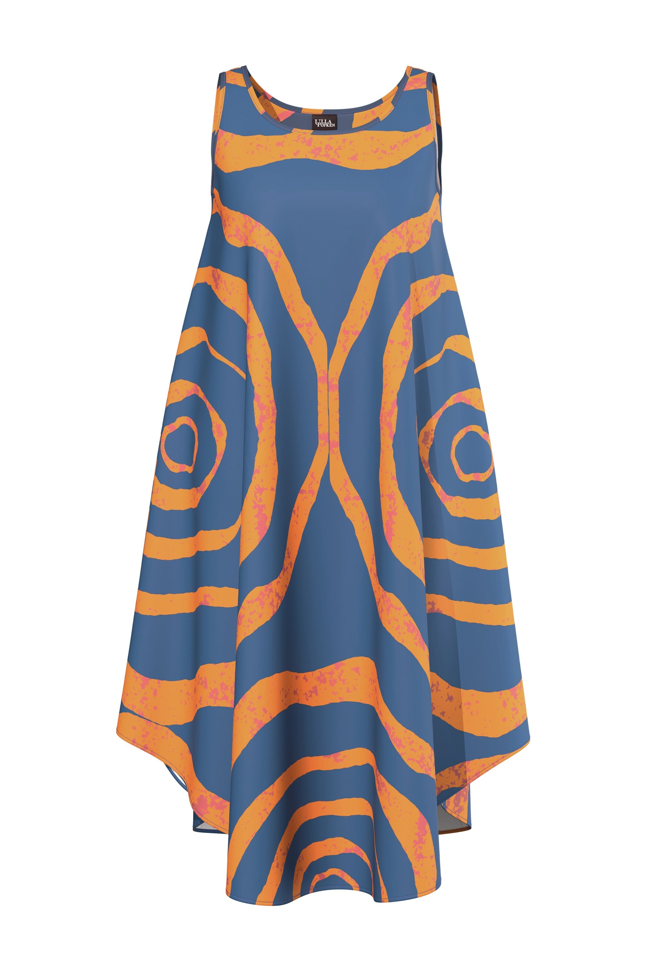 Robe d’été Ulla Popken en bleu : devant