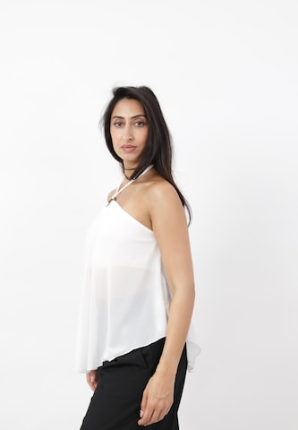 Elara Top in Wit