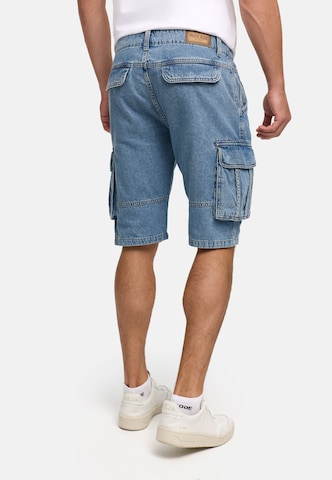 INDICODE JEANS Regular Cargohose 'Monroe ' in Blau