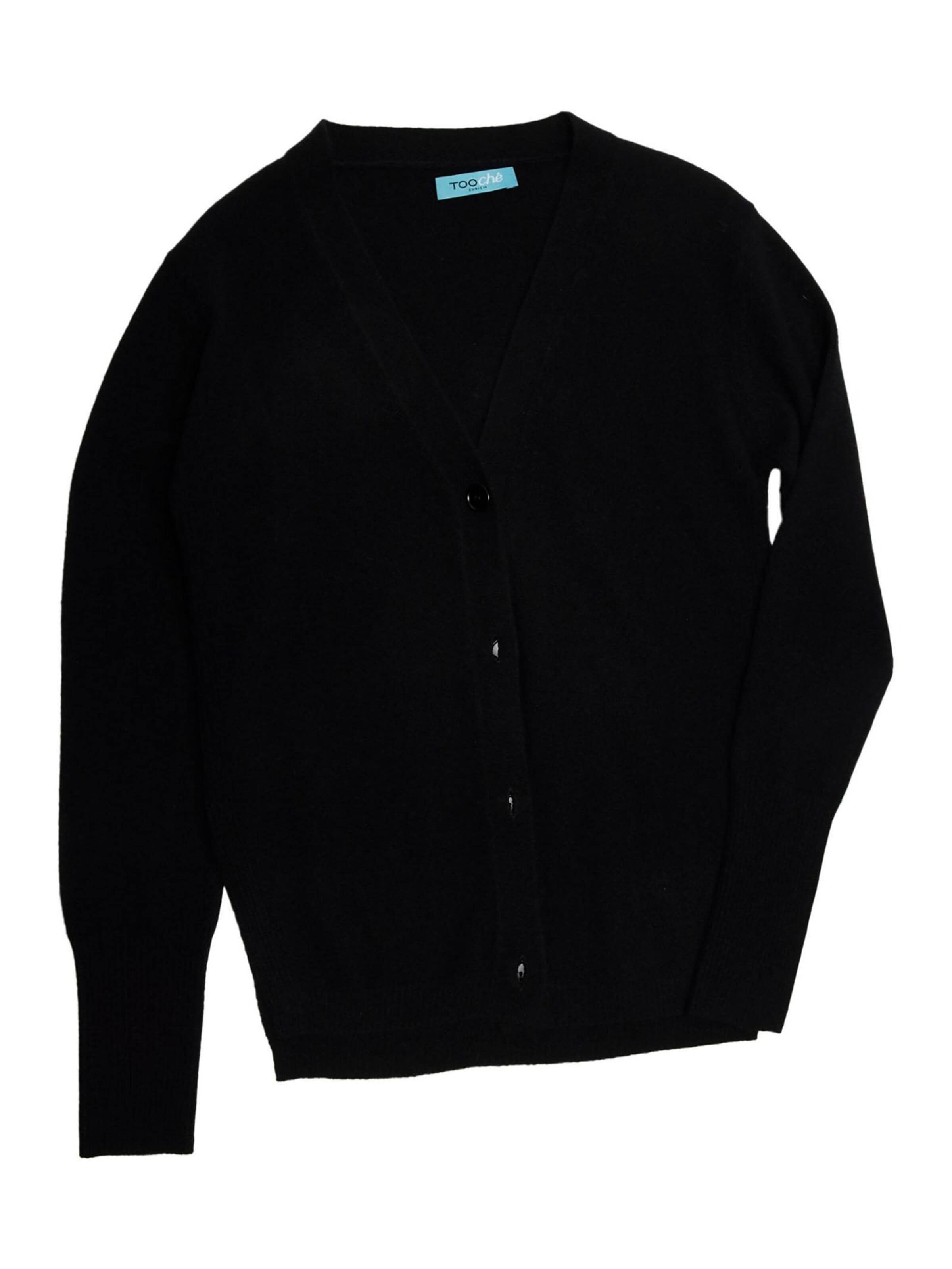 TOOche Knit Cardigan in Black: front