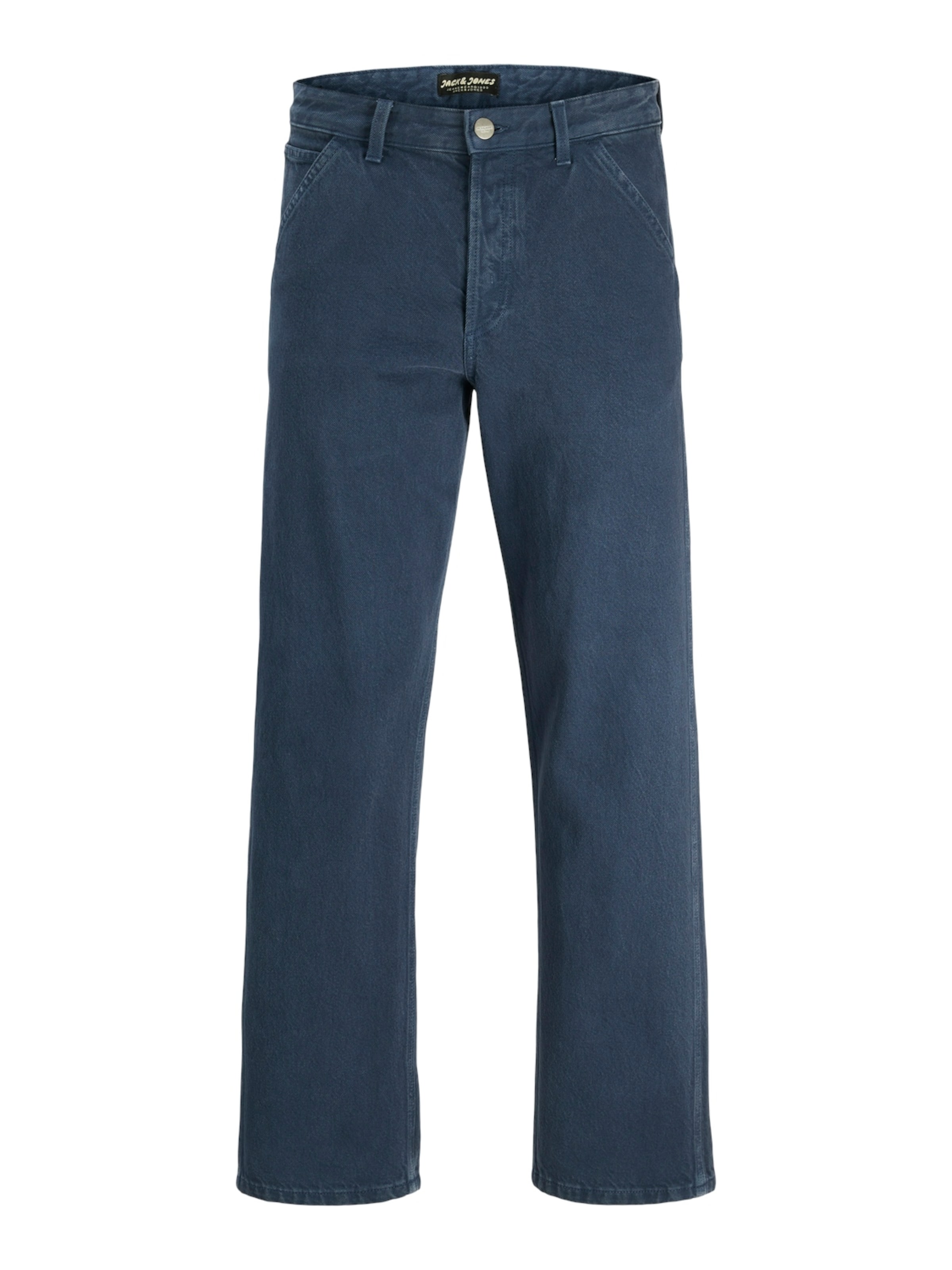 JACK & JONES Широка кройка Дънки 'JJIEDDIE JJWORKER' в синьо: отпред