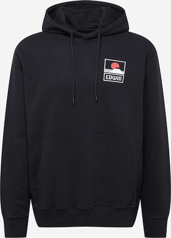 EDWIN Sweatshirt in Schwarz: predná strana