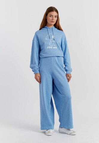 Chinti & Parker - Pierna ancha Pantalón 'Snoopy' en azul