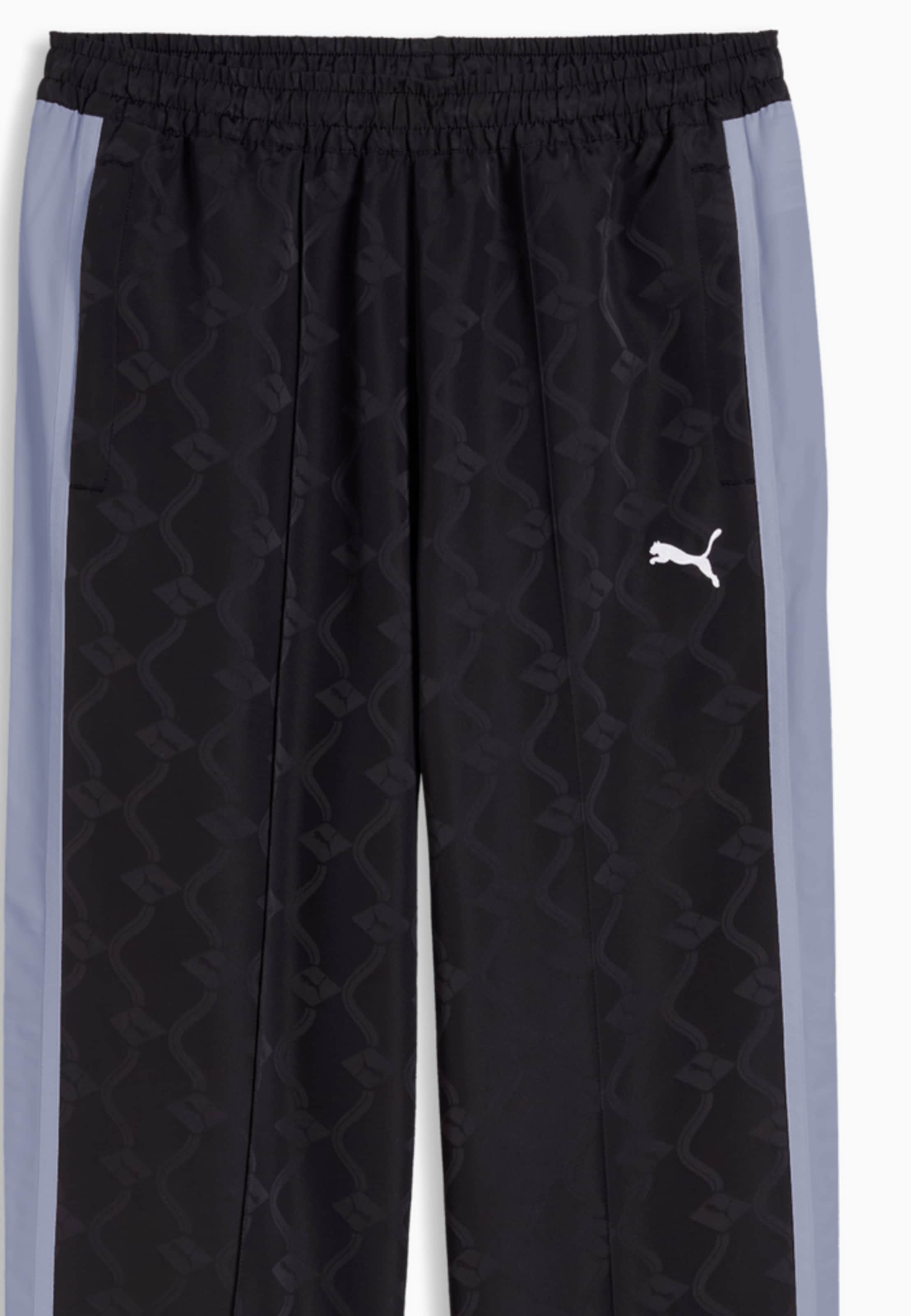 Regular Pantaloni sport 'T7' de la PUMA pe negru